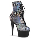 ADORE-1020SP - PU Silber Hologramm Schwarz