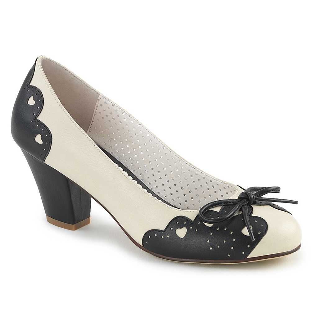 WIGGLE-17 - PU Creme Schwarz