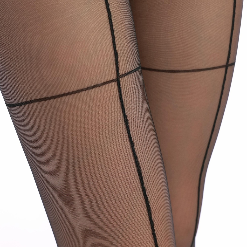 Pantyhose Cross Seam â€“ Schwarz