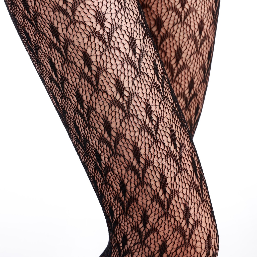Pantyhose Fleur de Lis -  Schwarz