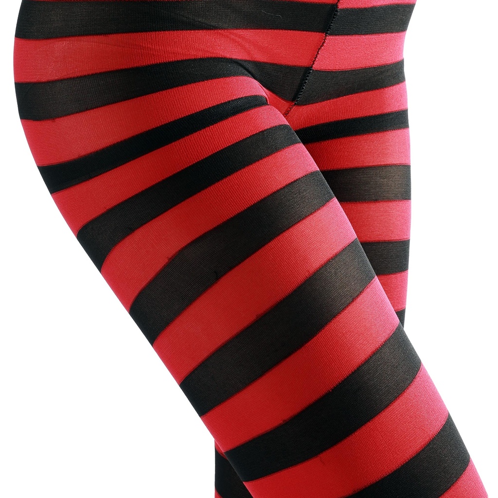 Pantyhose Stripes â€“ Schwarz Rot