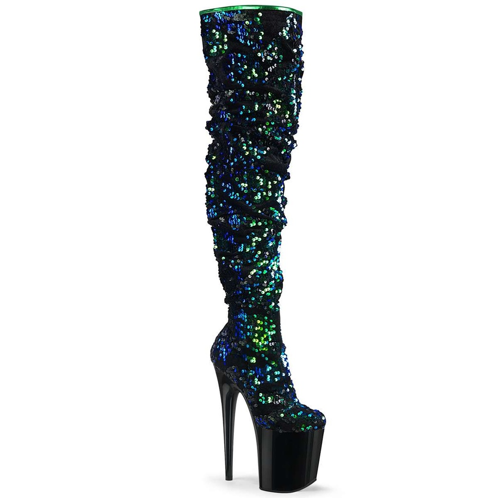 FLAMINGO-3004 - PU Grün Blau