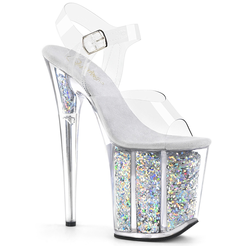 FLAMINGO-808GF - Transparent  Silber Glitter