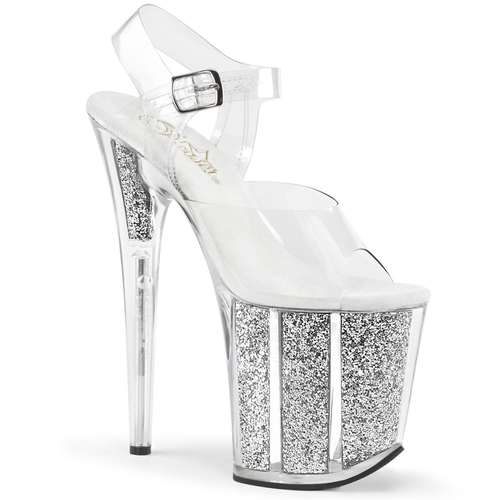 FLAMINGO-808G - Transparent  Silber Glitter