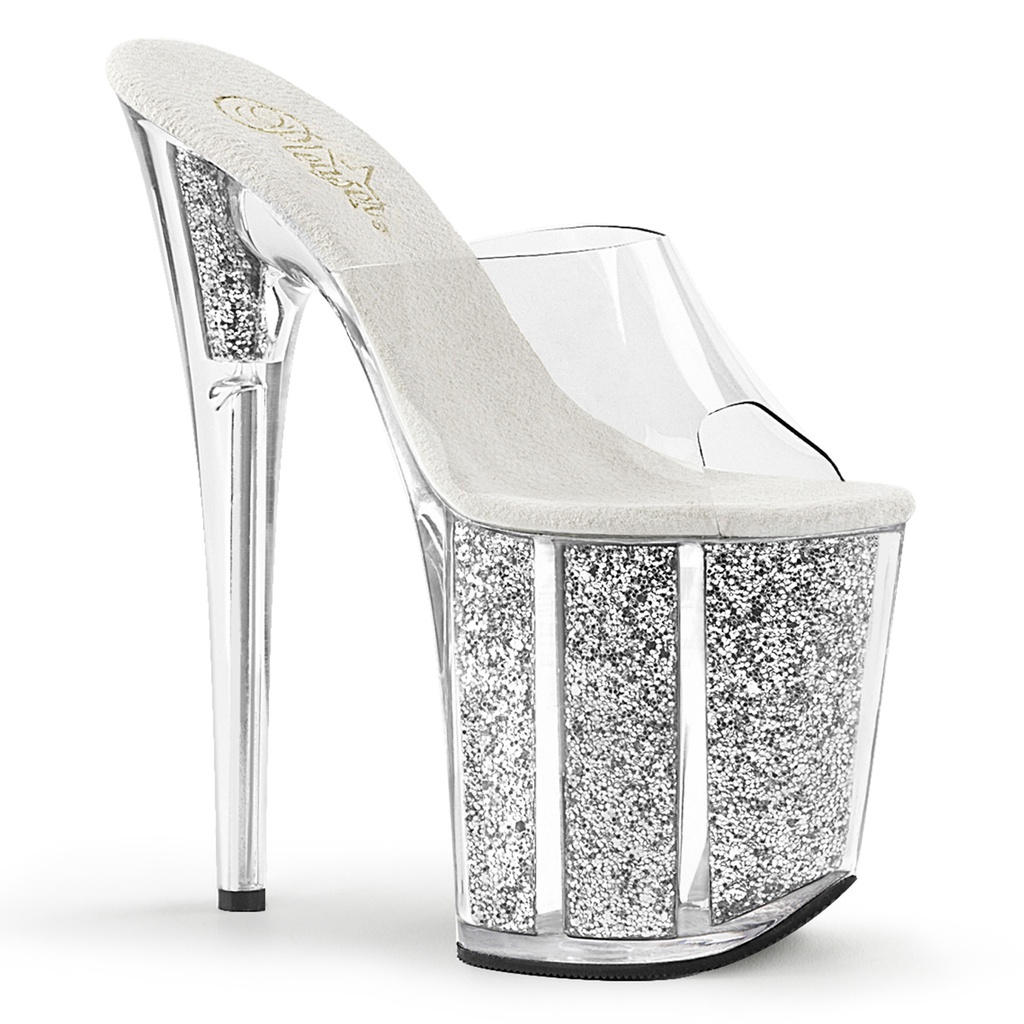 FLAMINGO-801G - Transparent  Silber Glitter