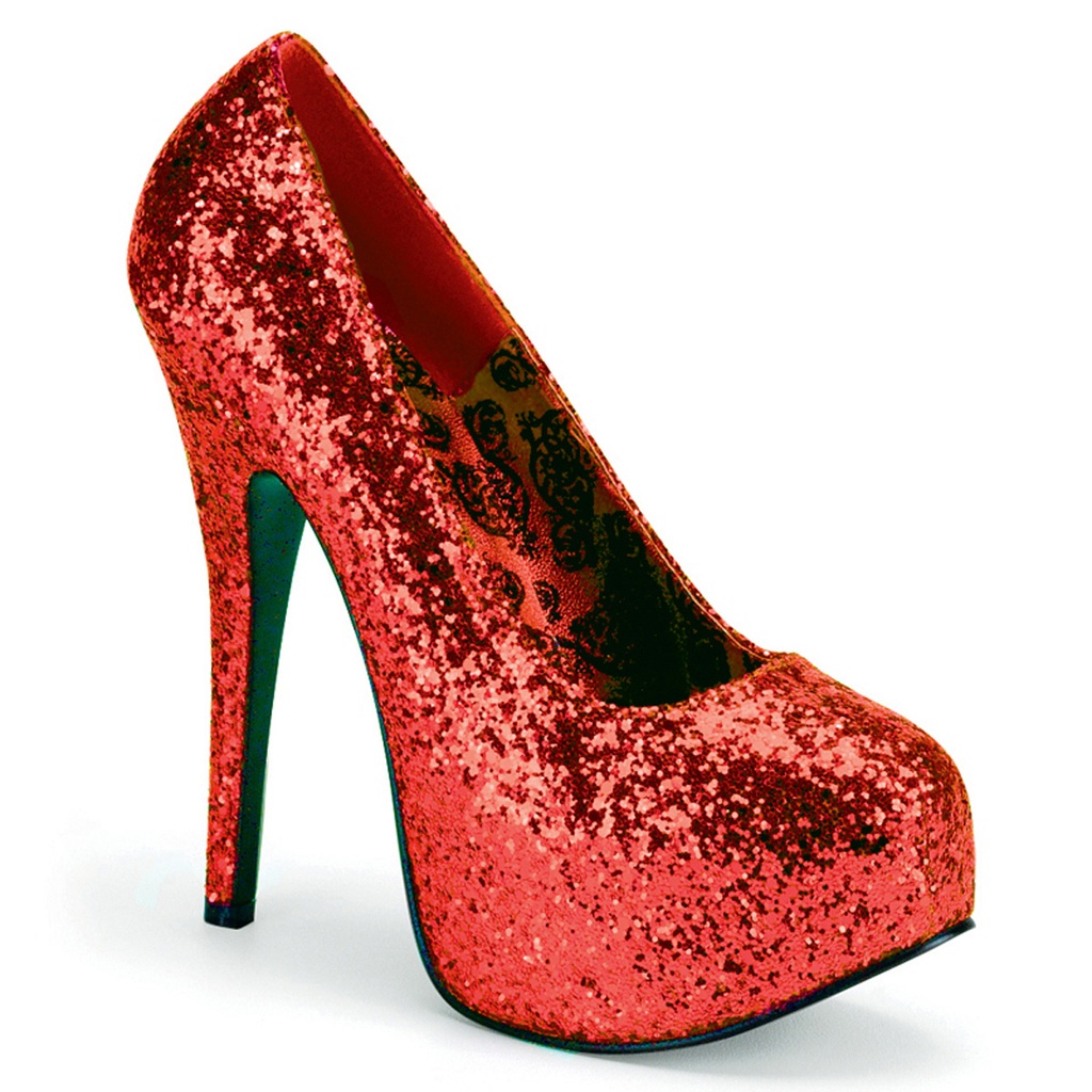 TEEZE-06GW - PU Rot Glitter