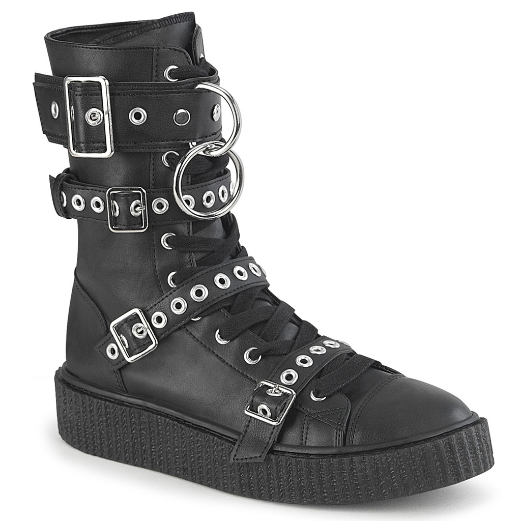SNEEKER-320 - Blk Vegan Leather
