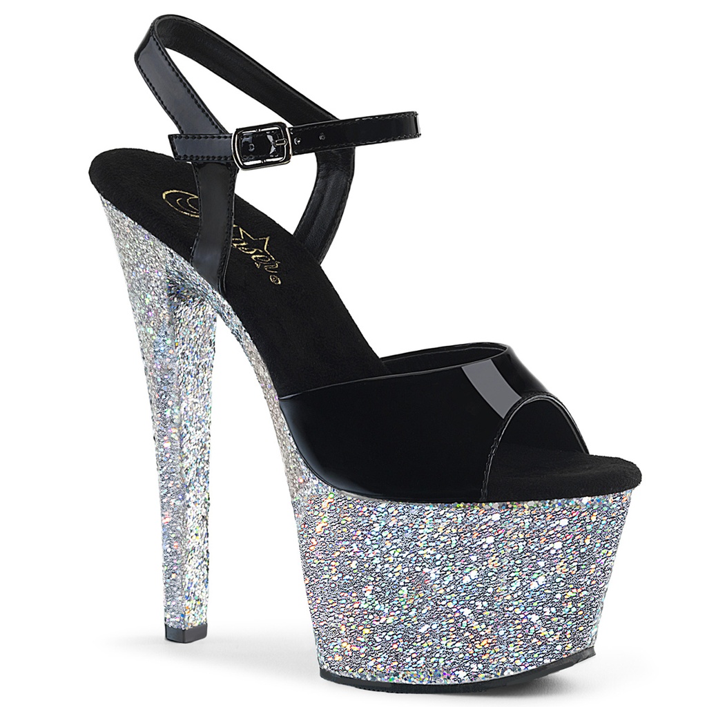 SKY-309LG - Lack Schwarz Silber Glitter