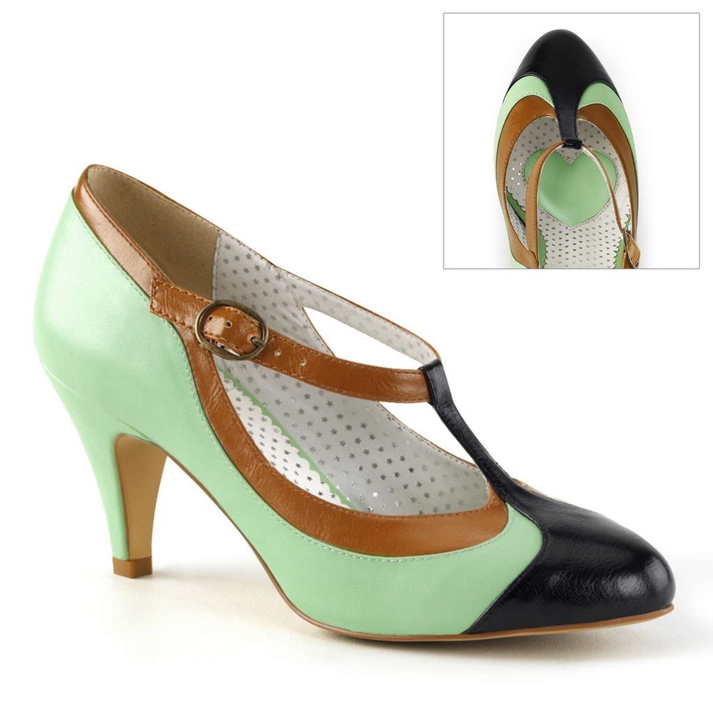 PEACH-03 - PU Grün Schwarz
