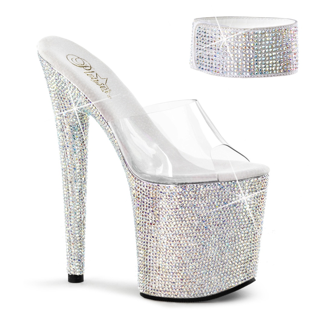 BEJEWELED-812RS - Transparent  Silber Strass