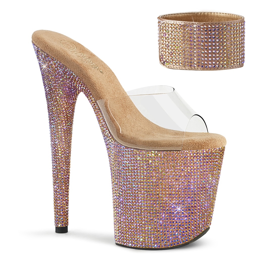 BEJEWELED-812RS - Transparent  Rose Strass