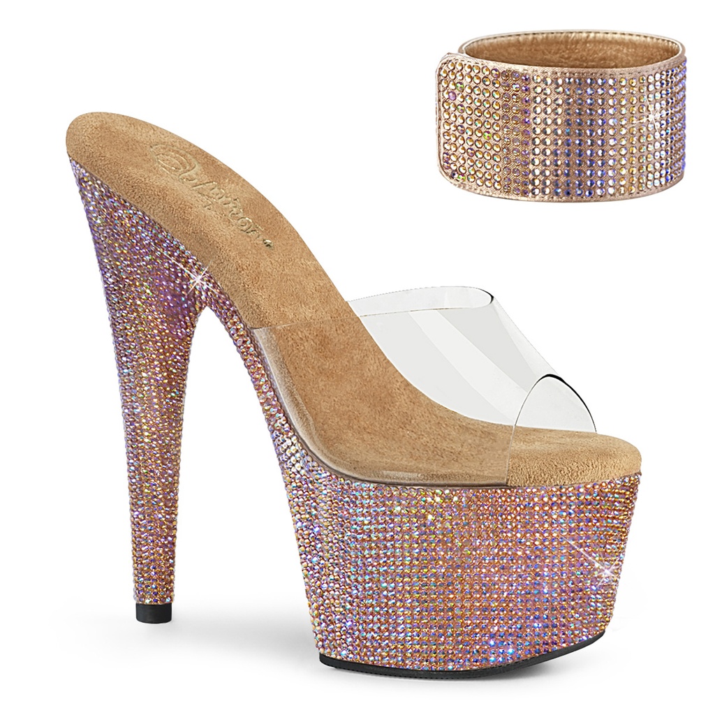 BEJEWELED-712RS - Transparent  Rose Strass