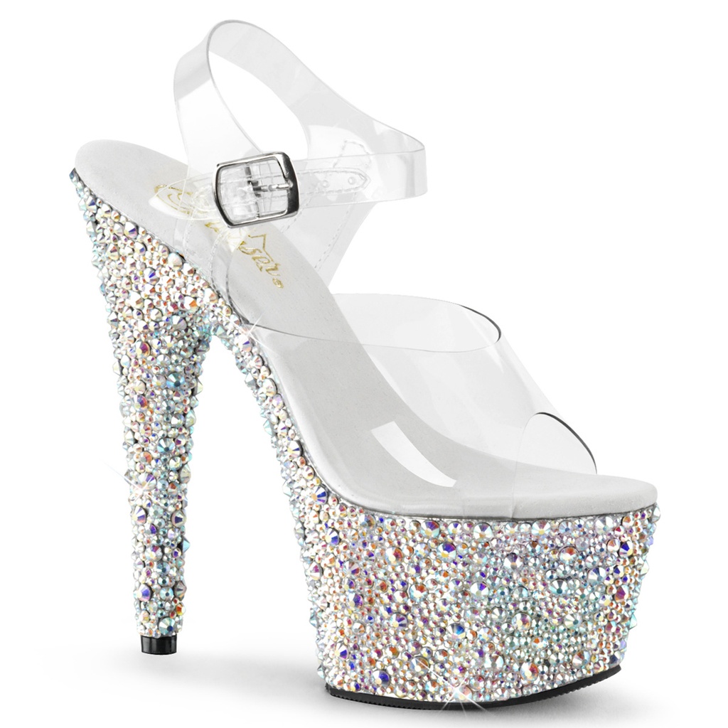 BEJEWELED-708MS - Transparent  Silber Strass